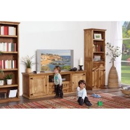 Bücherschrank, Bücherregal, original MEXICO Möbel, Landhausstil