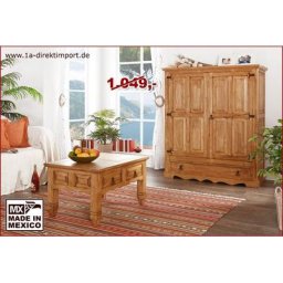 Original MEXICO Möbel - Wohnzimmerschrank Schrank Pinie Massivholz