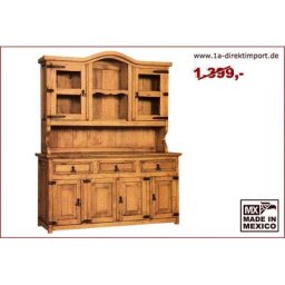 Großes Mexico Buffet - Buffetschrank - Pinie - Massivholz