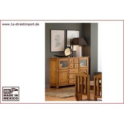 Original Mexico Highboard Schrank, Pinie massiv