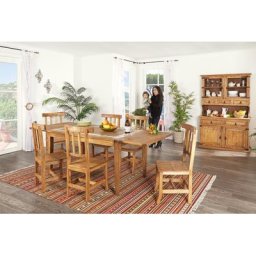 Mexico Buffet Vitrine Schrank - Pinie - Massivholz