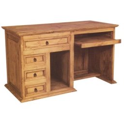 Schreibtisch MEXICO 140x65 cm, mexikanisch, Pinie massiv