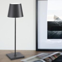 zafferano Poldina Pro USB Akku LED Tischleuchte mit Dimmer & CCT, LD0340N3,