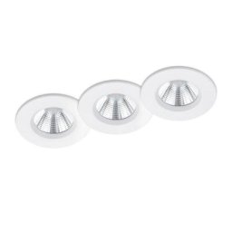 TRIO Zagros 3er Set LED Einbauleuchte/Spot, rund, 650710331,