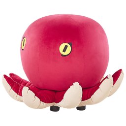 Hocker für Kinder Samtstoff Rot Oktopus-Form Kuschelig Kinderzimmer