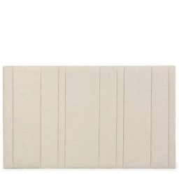 Bettkopfteil mit Stauraum INFINITY - Bettkopfteil mit Stauraum, Cremefarben & Holz, Bettgröße 160cm