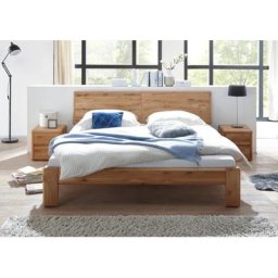 Doppelbett 160x200 cm Wildeiche massiv Verona
