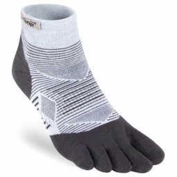 Injinji Unisex Run Lightweight Mini-Crew Zehensocken grau