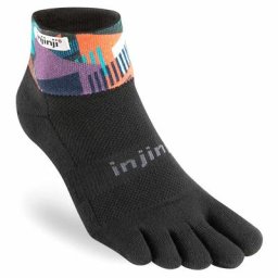 Injinji Unisex Spectrum Trail Midweight Mini-Crew Zehensocken bunt