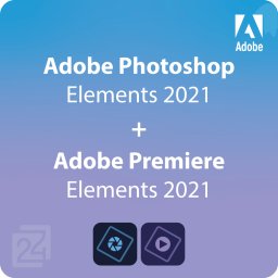 Adobe Photoshop + Premiere Elements 2021 Win Mac Windows