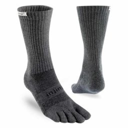 Injinji Unisex Trail Midweight Crew Zehensocken grau