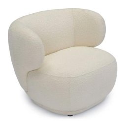 Sessel GIULIA - Sessel, Boucléstoff in Ecru