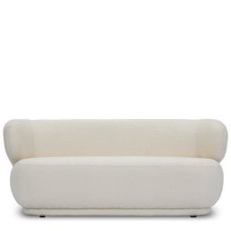 2-Sitzer Sofa GIULIA - 2-Sitzer Sofa, Bouclé Stoff in Ecru, B170