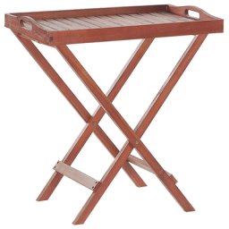 Garten Beistelltisch dunkelbraun Holz modern klappbar Balkon Terrasse