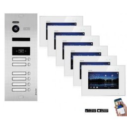 WLAN Video Türsprechanlage BALTER EVO 2-Draht BUS für 6-Familienhaus mit RFID-Funktion