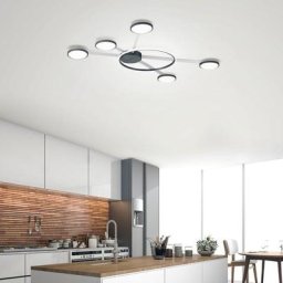 BOPP Plus Satellite LED Deckenleuchte mit Dimmer und D2W, 96280600,