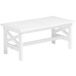 Gartentisch weiß Akazienholz 100x55 cm Landhaus Stil