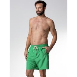 Walbusch Herren Swimshorts Grün einfarbig
