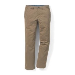 Walbusch Herren Bügelfrei-Chinos Regular Fit Beige einfarbig flexibler Bund wärmend