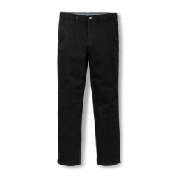 Walbusch Herren Husky Jeans Chino Regular Fit einfarbig Black