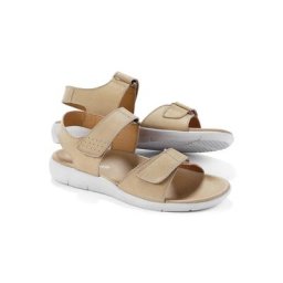 Walbusch Herren Klett Sandale einfarbig Taupe