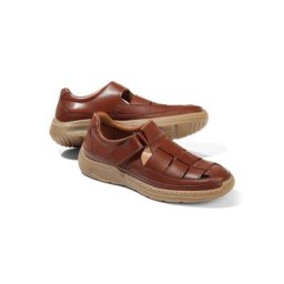 Walbusch Herren Komfort Bäcker Schuh einfarbig Cognac