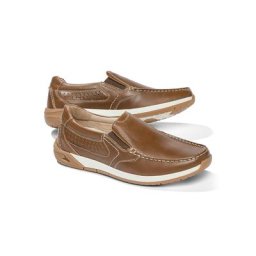 Walbusch Herren Active Air Slipper einfarbig Cognac