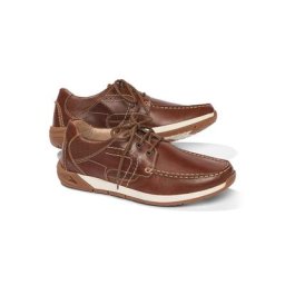 Walbusch Herren Segelschuhe Braun einfarbig herausnehmbare Decksohle