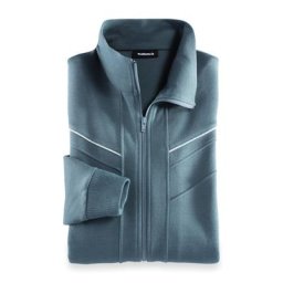 Walbusch Herren Freizeit-Jacke untersetzte Größen Blau einfarbig