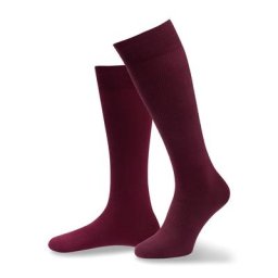 Walbusch Herren Pima Cotton Aktivstrumpf 2er Pack einfarbig Bordeaux