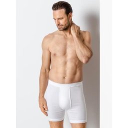 Walbusch Herren Kurze Hose Weiß einfarbig