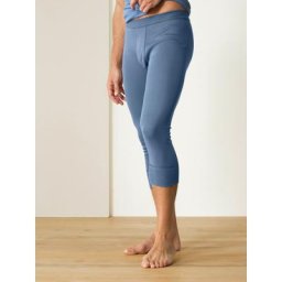 Walbusch Herren Knie-Hose Thermo Blau einfarbig wärmend