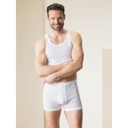 Walbusch Herren Kurze Hose Weiß einfarbig
