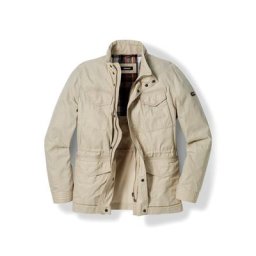 Walbusch Herren Multipocket Jacke einfarbig Beige