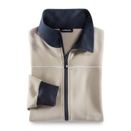 Walbusch Herren Freizeitjacke Bügelfrei mehrfarbig Beige/Marine