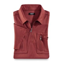 Walbusch Herren Bügelfrei Touring Blouson 2.0 einfarbig Terra