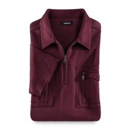 Walbusch Herren Bügelfrei Touring Blouson 2.0 einfarbig Dunkelrot