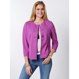 Walbusch Damen Easycare Jerseyblazer einfarbig Azalee