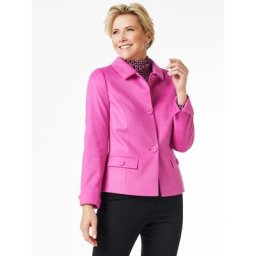 Walbusch Damen Wollflauschblazer Sixties einfarbig Himbeere