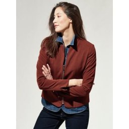 Walbusch Damen Kofferblazer Airline einfarbig Zimt