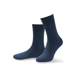 Walbusch Herren Pima Cotton Aktivsocke 2er Pack einfarbig Jeansblau