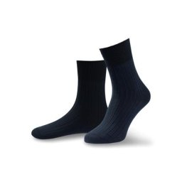Walbusch Herren Pima Ripp Aktivsocke 2er Pack einfarbig Marine
