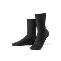 Walbusch Herren 4 Seasons Aktivsocke 2er Pack einfarbig Anthrazit