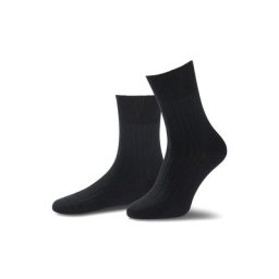 Walbusch Herren 4 Seasons Aktivsocke 2er Pack einfarbig Schwarz