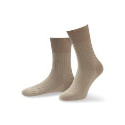 Walbusch Herren Pima Ripp Aktivsocke 2er Pack einfarbig Sand