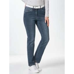 Walbusch Damen Husky Jeans einfarbig Blue Stoned