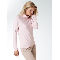 Walbusch Damen Viskose Unterziehrolli einfarbig Rosa