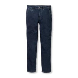Walbusch Herren Husky Jeans Chino Regular Fit einfarbig Dark Blue
