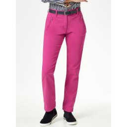 Walbusch Damen Thermolite Baumwollhose einfarbig Fuchsia