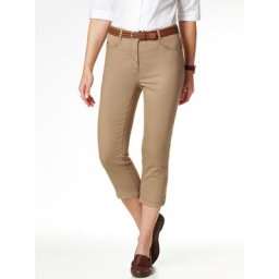 Walbusch Damen Yoga Capri Ultrastretch einfarbig Caramel